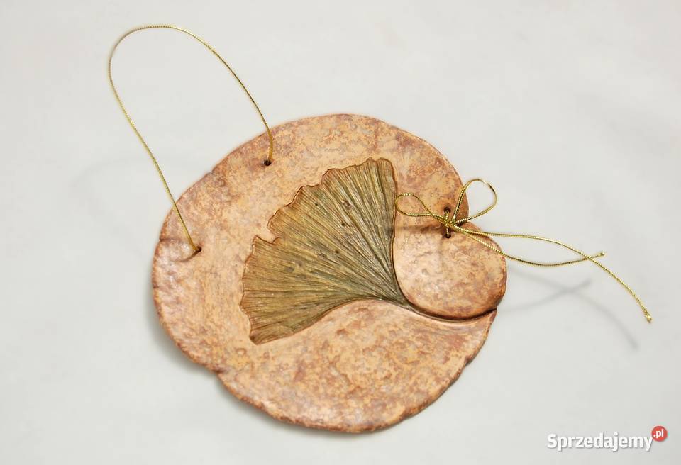 Miłorząb japoński gingko biloba liść zawieszka z lubelskie sprzedam