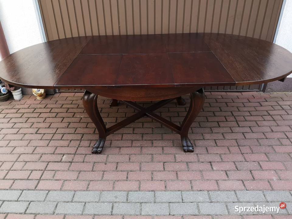 Stół Dębowy 130 Zgrabny Masywny Antyk Stary Swarzędz