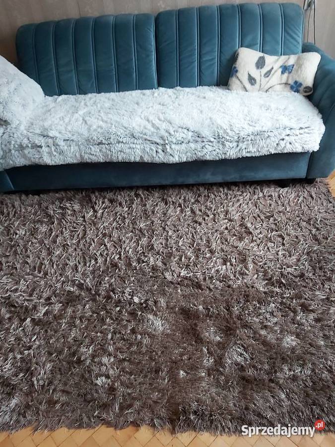 Dywan 200 x 300 kudłaty odcienie brązowego Pruszków sprzedam
