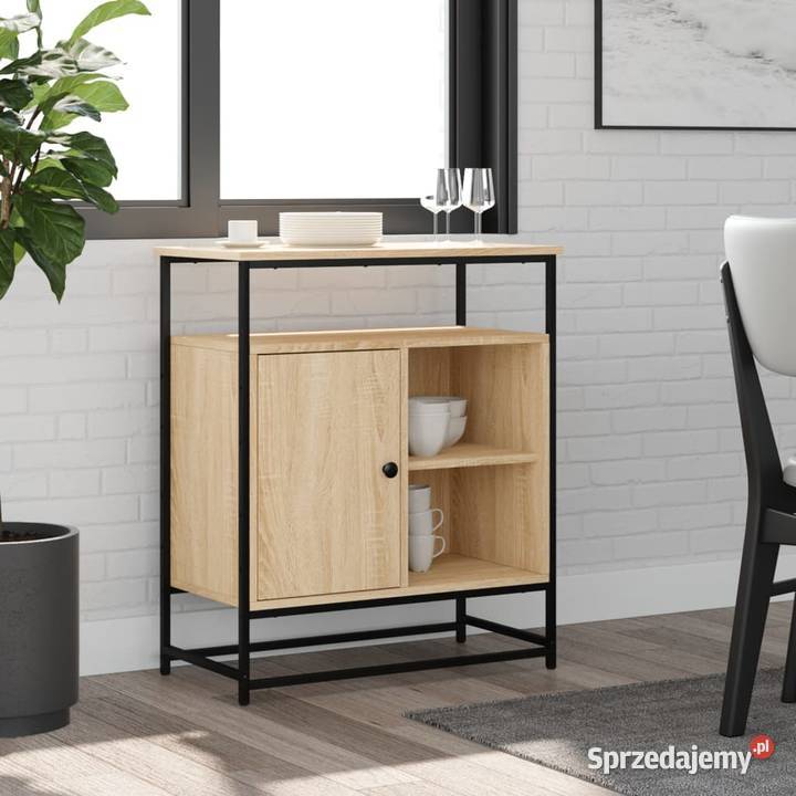 vidaXL Komoda Sonoma Oak 69x35x80 Drewno Komody mazowieckie Warszawa