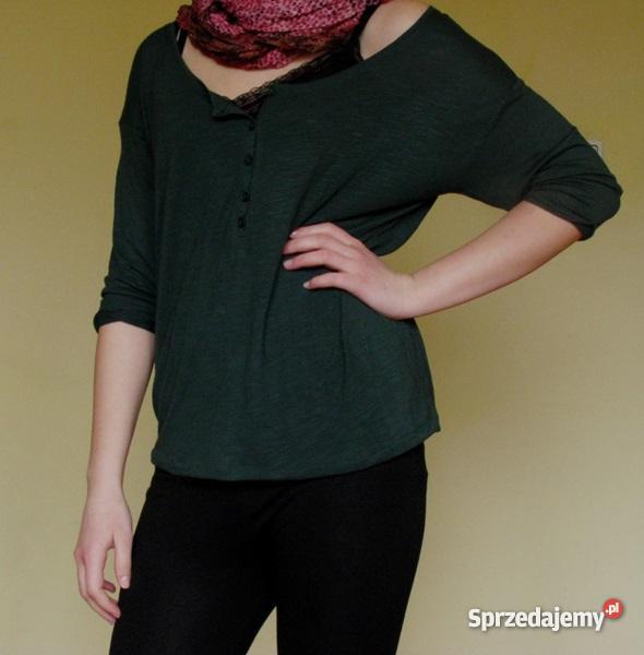 koszulka top t shirt PULL BEAR 36 38 h m oversiz zielony Jarosław