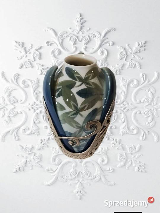 Porcelanowy Wazon BingGrondahl z 1900r dolnośląskie