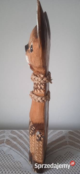Rzeźba drewnianego kota dolnośląskie Świdnica sprzedam