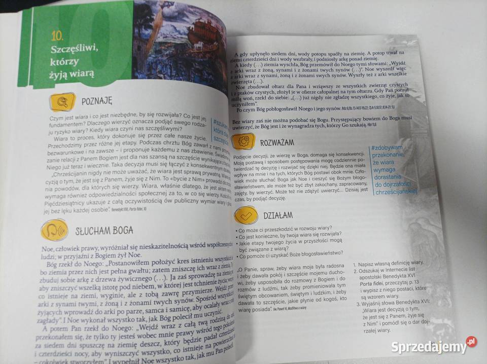 Szczęśliwi którzy żyją wiarą Religia klasa 2