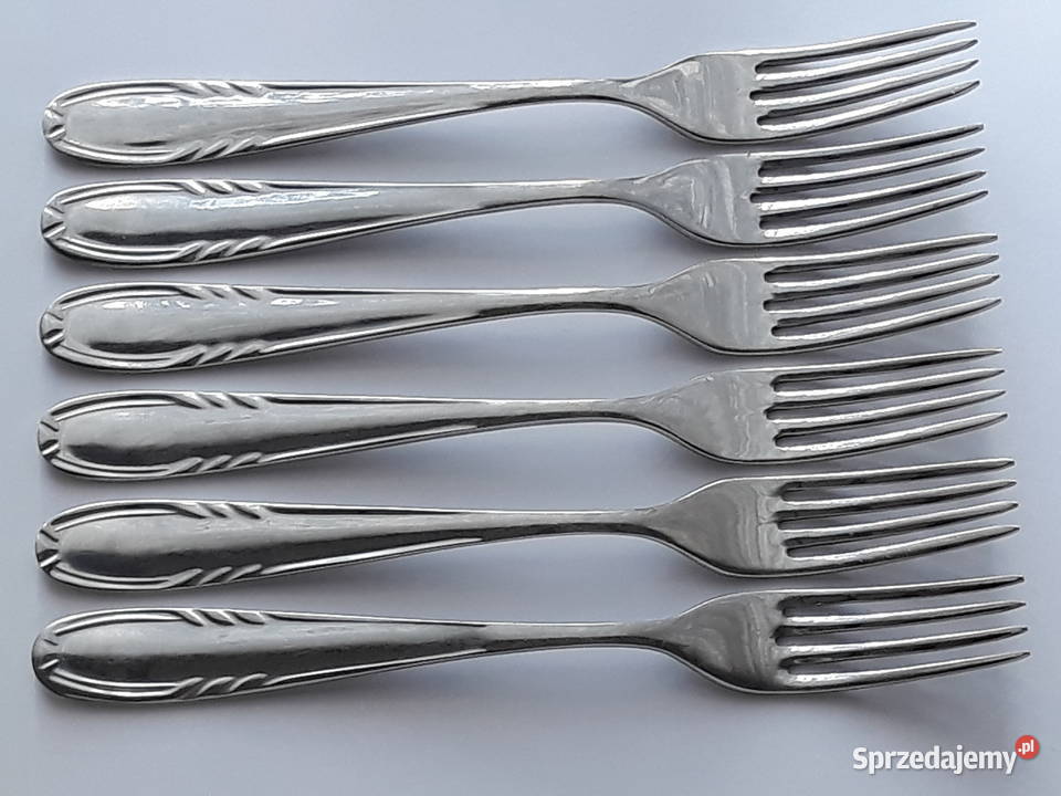 Widelce obiadowe 4 KŁOS Gerlach sztućce PRL Dąbrowa Górnicza