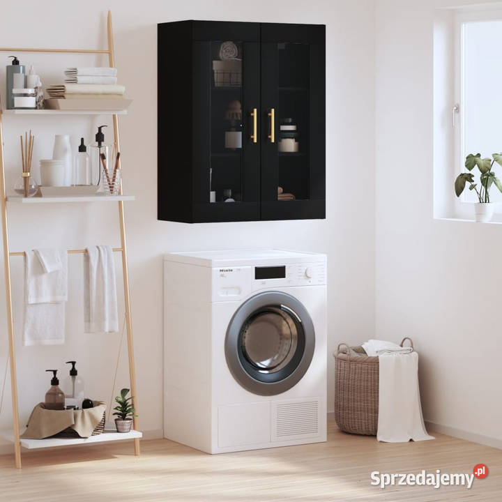 Szafka wisząca czarna 695x34x90 WM828469 Warszawa