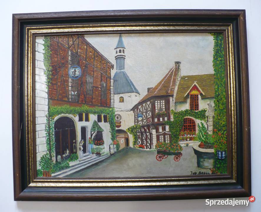 Obraz olejny Pejzaż miejski podlaskie Białystok