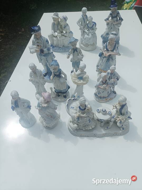 Figurki porcelanowe komplet Sterdyń