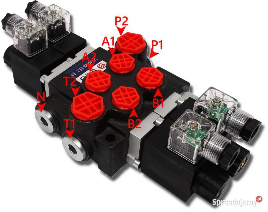 Rozdzielacz HYDRAULICZNY ELEKTRYCZNY 2 SEKCJE Solec Kujawski sprzedam