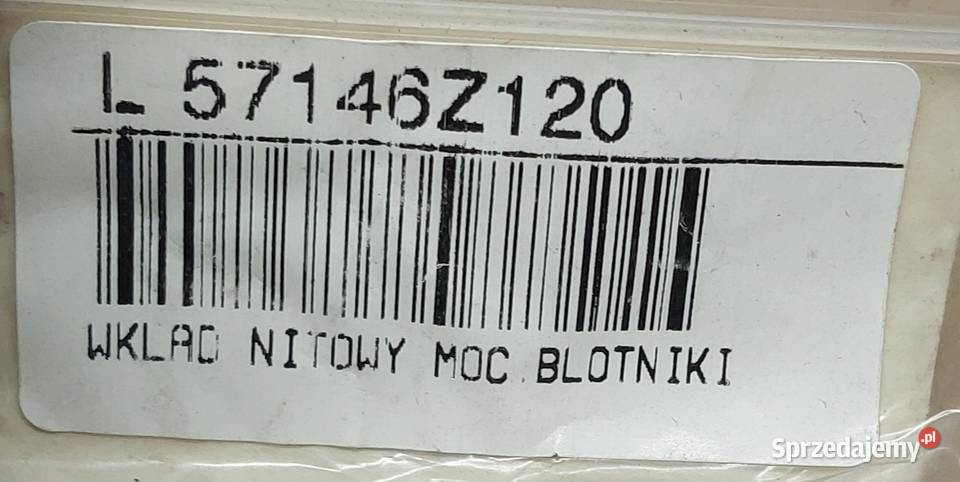 WKŁAD NITOWY MOCOWANIA BŁOTNIKA FIAT BRAVO MAREA dolnośląskie Mielęcin