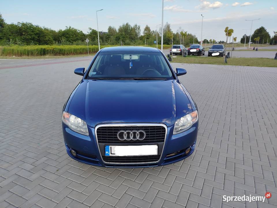 Niebieskie Audi A4 B7 19 TDI 115 Sedan poduszka powietrzna Świdnik