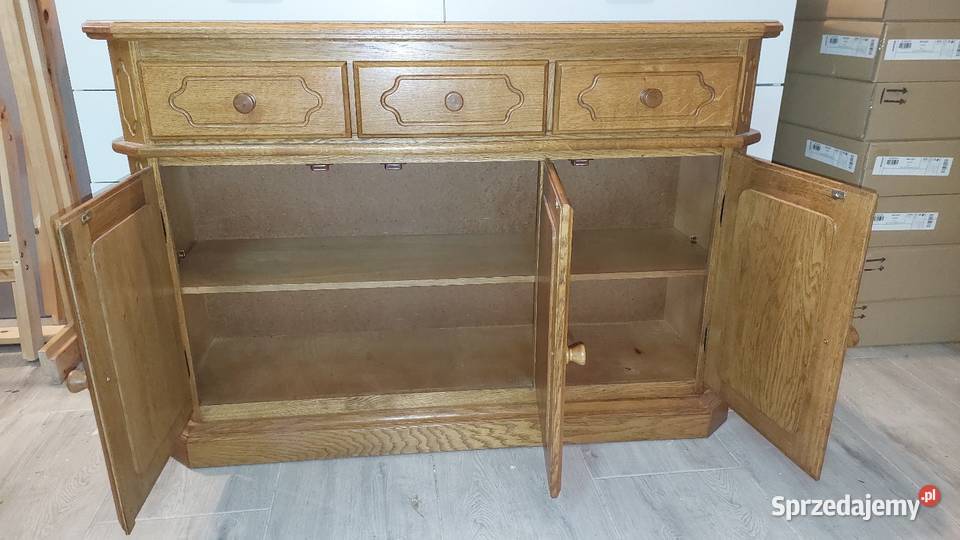 Komoda dębowa 3d3s 119cm Poznań