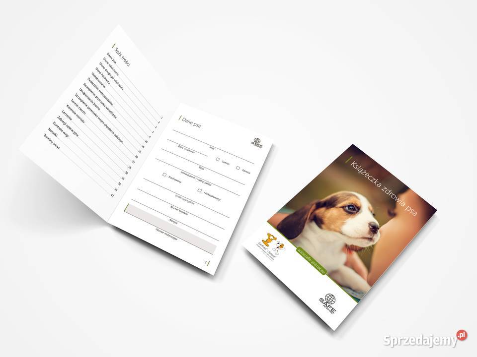 Książeczka Zdrowia Psa SAFEANIMAL Nowa Lubsko
