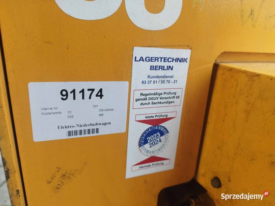Wózek paletowy elektryczny 2000 jungheinrich Strzyżew