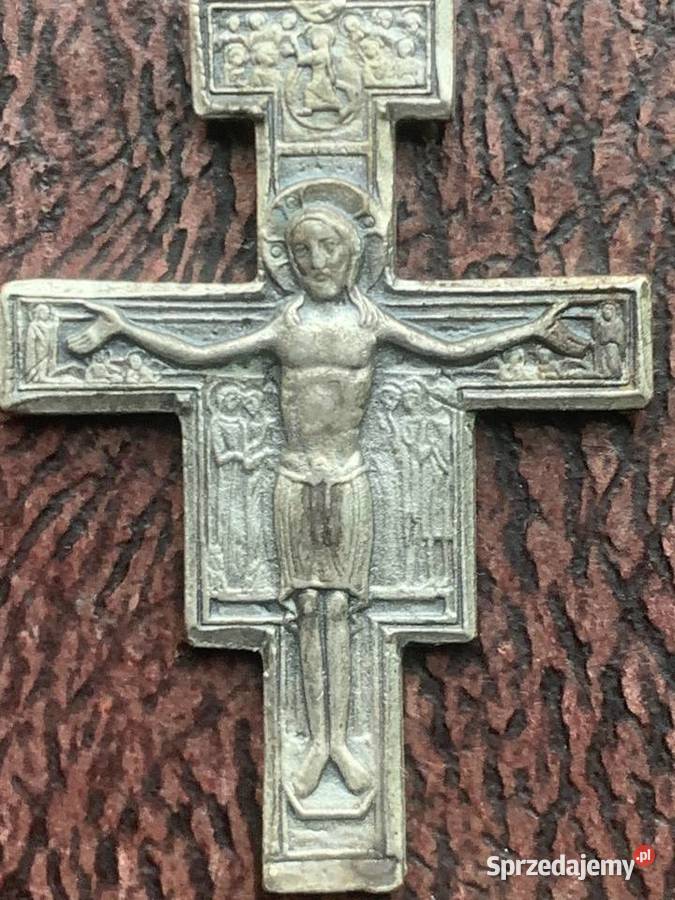 Niespotykany stary krzyżyk na szyję Łowicz