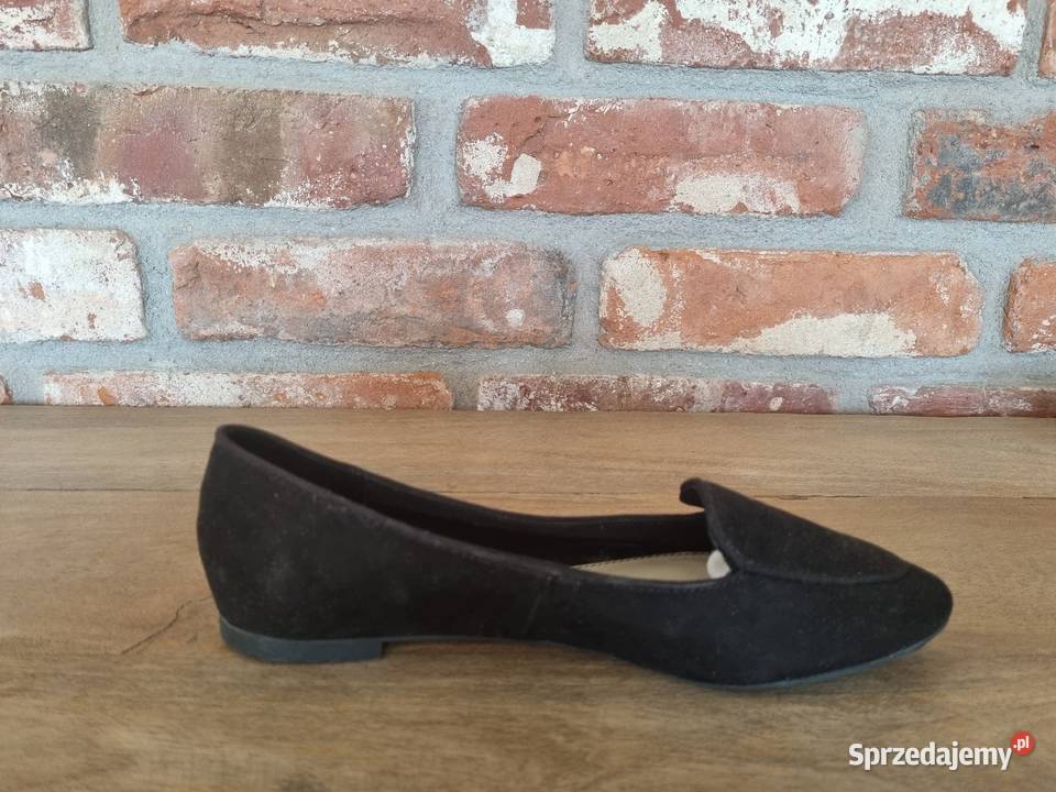 Czarne baleriny PullBear czarny mazowieckie Warszawa