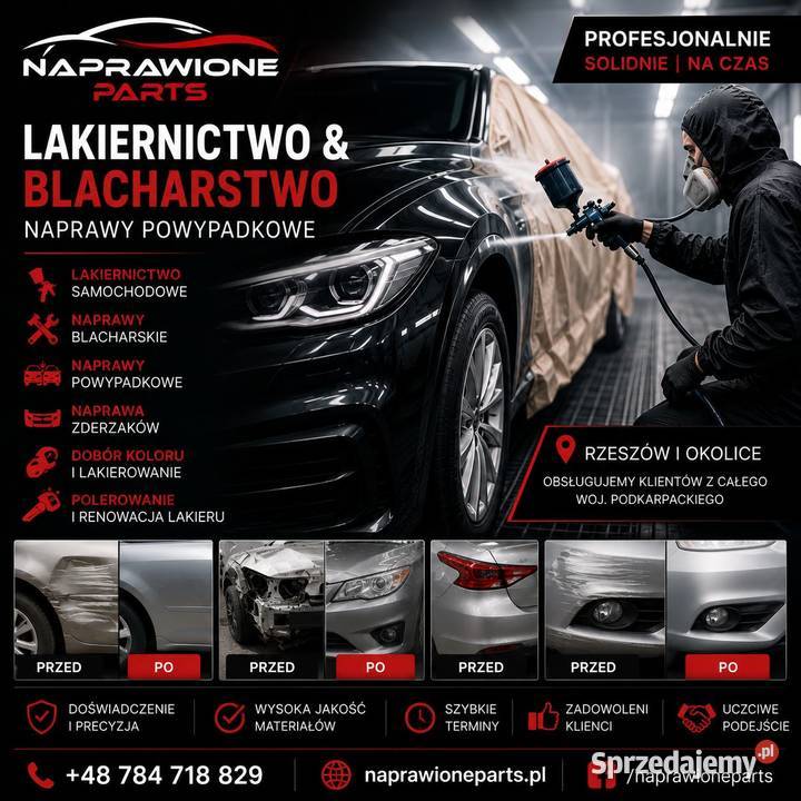Blacharz Lakiernik samochodowy Naprawy sprzedam