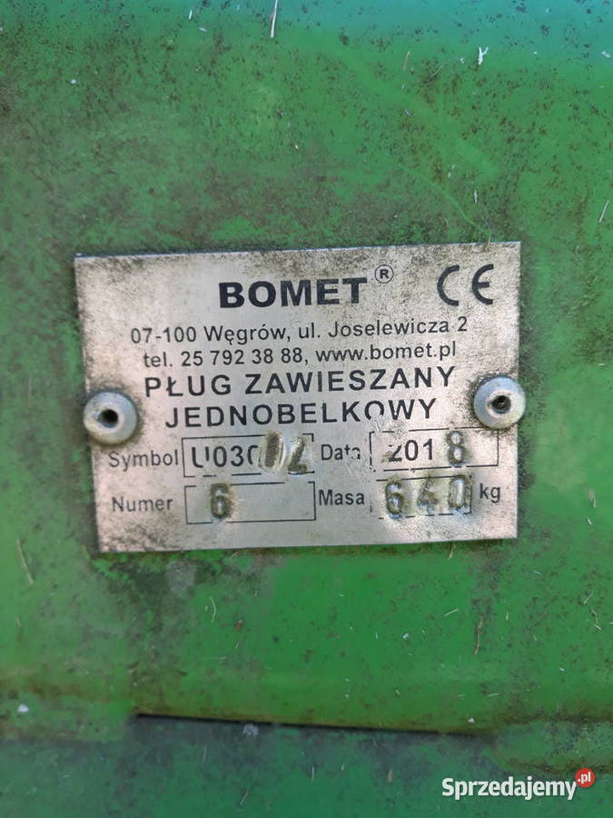 Pług Bomet Pługi Tomaszów Lubelski
