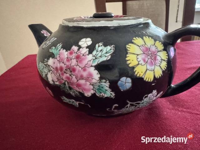 Dzbanek do herbaty ozdobny z pokrywką wzór Częstochowa