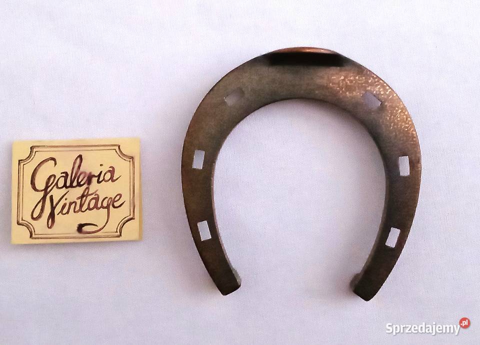 Miedziana podkowa na szczęście podkówka miedź