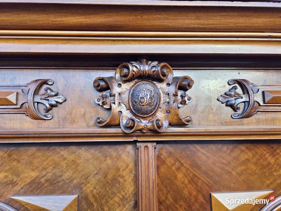 Przepiękna szafa eklektyczna koniec XIX wieku Szczecin