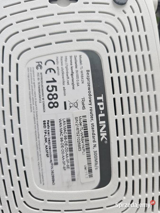 Router TPLink TLWR841N Rzeszów sprzedam