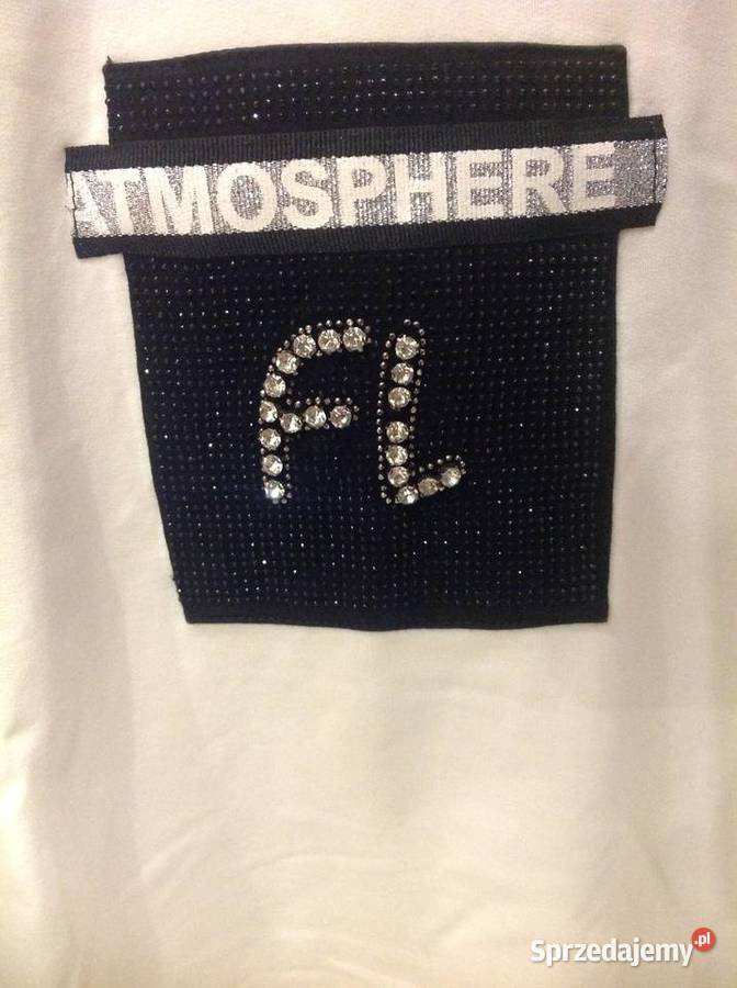 Bluza z Kapturem Biało Czarna Damska MEGI M czarny