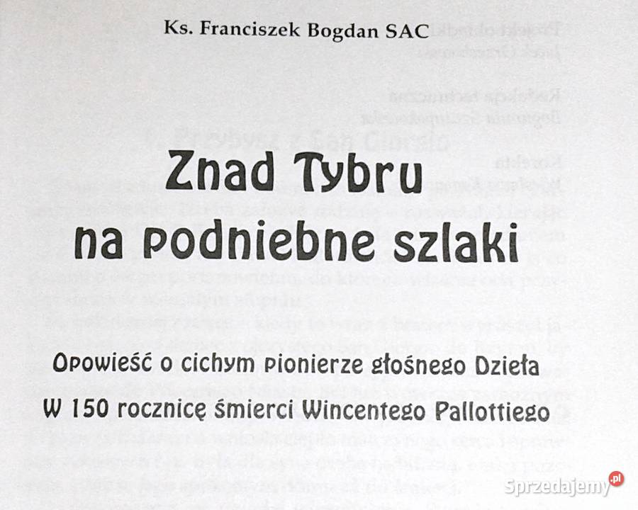 Znad Tybru na podniebne szlaki Franciszek Bogdan Chełm sprzedam