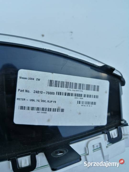 LICZNIK ZEGARY NISSAN TITAN ARMADA Wyposażenie wnętrza