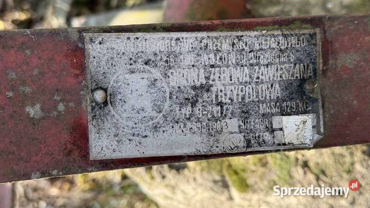 Brona zebowa zawieszana trzypolowa Lublin