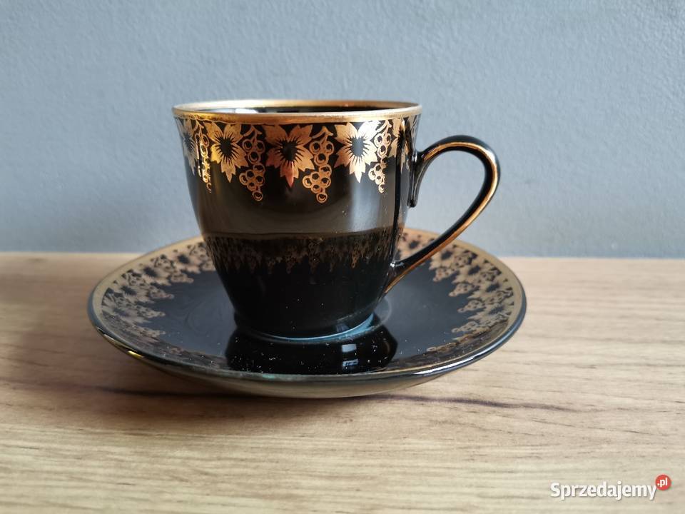 Stara filiżanka porcelana Tułowice design PRL śląskie Katowice