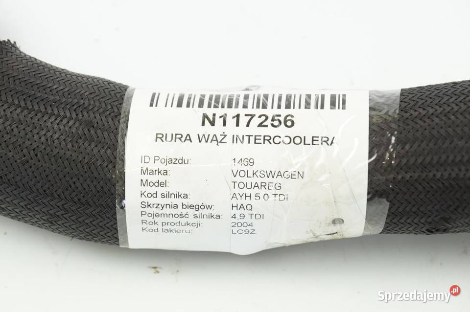 7L6145979C LEWY TOUAREG I RURA WĄŻ INTERCOOLERA Lipno