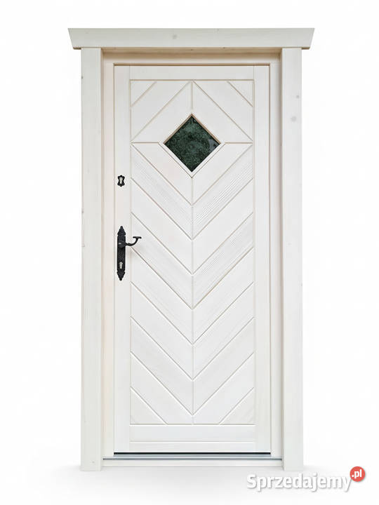 Drzwi Drewniane Wejściowe Zewnętrzne Retro 1 Raba Niżna