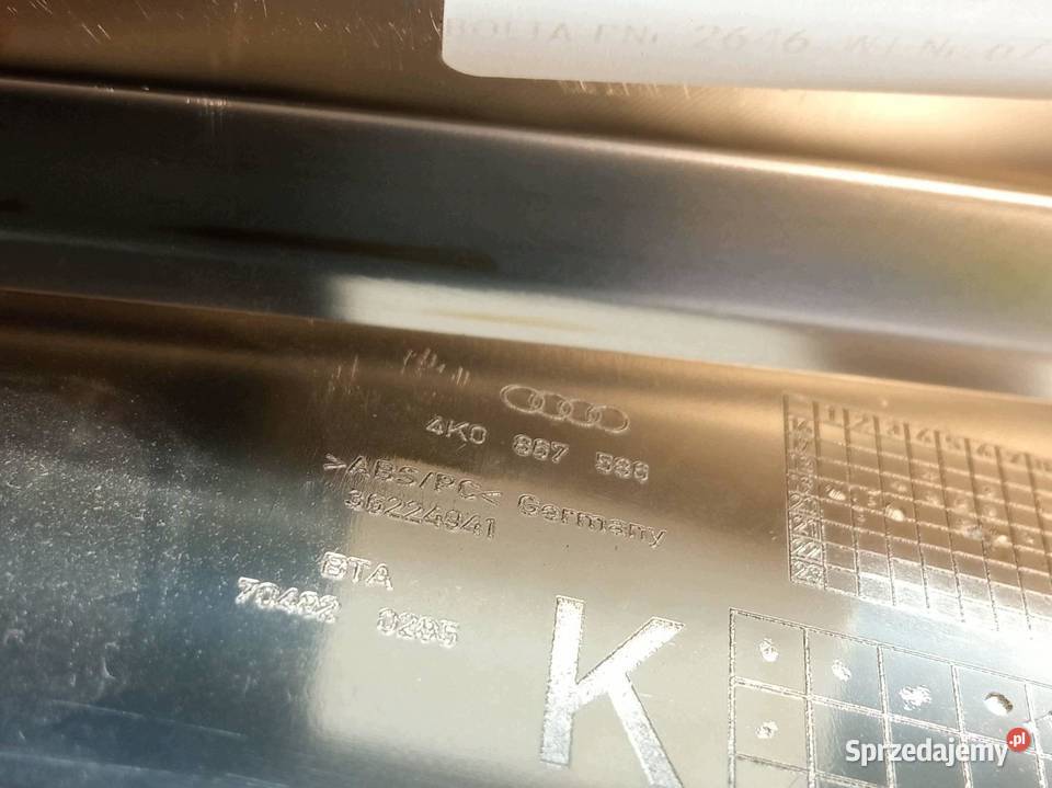 DEKOR LISTWA OZDOBNA PRAWY PRZÓD 4K0867586 Audi