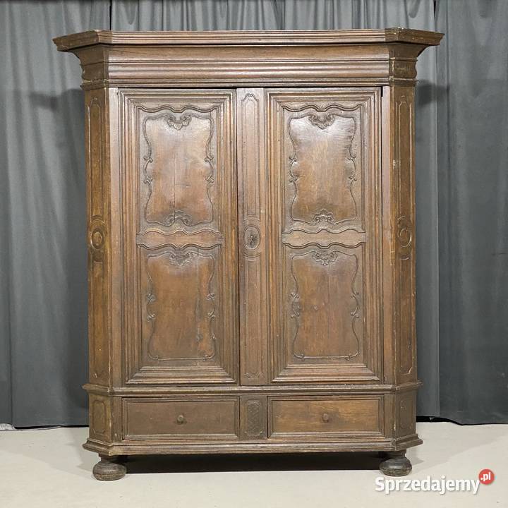 Antyczna rzeźbiona szafa z litego drewna DO Gryfice sprzedam