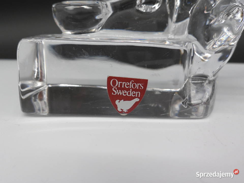 Kryształowa Figurka Orrefors Gjutaren Odlewnik Raszków