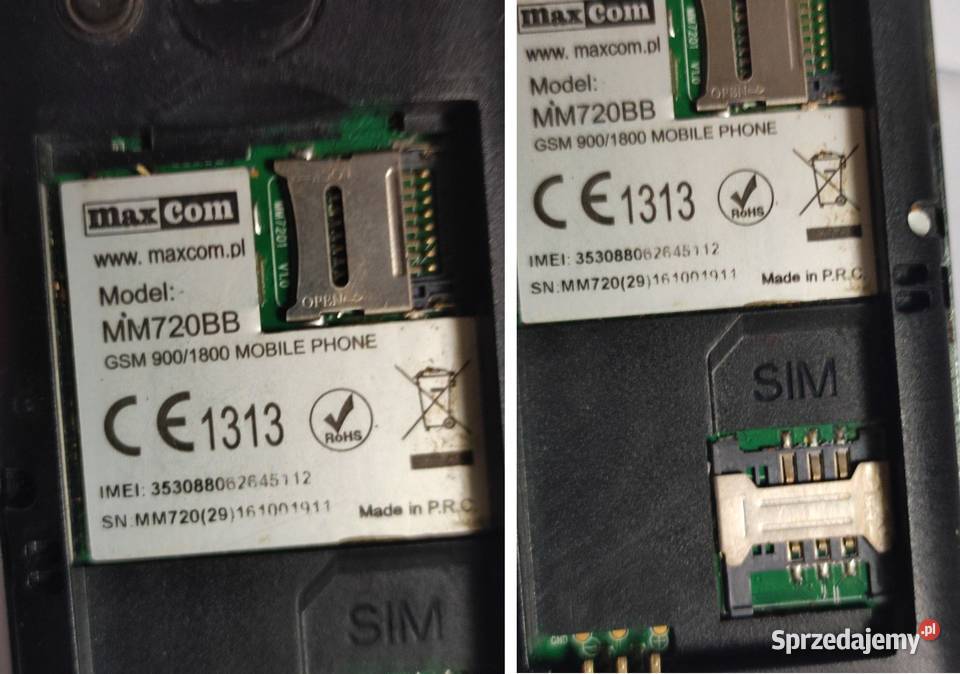 Maxcom MM 720 BB telefon komórkowy duże MaxCom świętokrzyskie