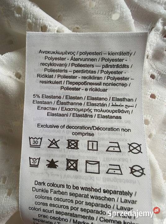 Nowy damski Tshirt ażurowy PIECES XS Inny wzór