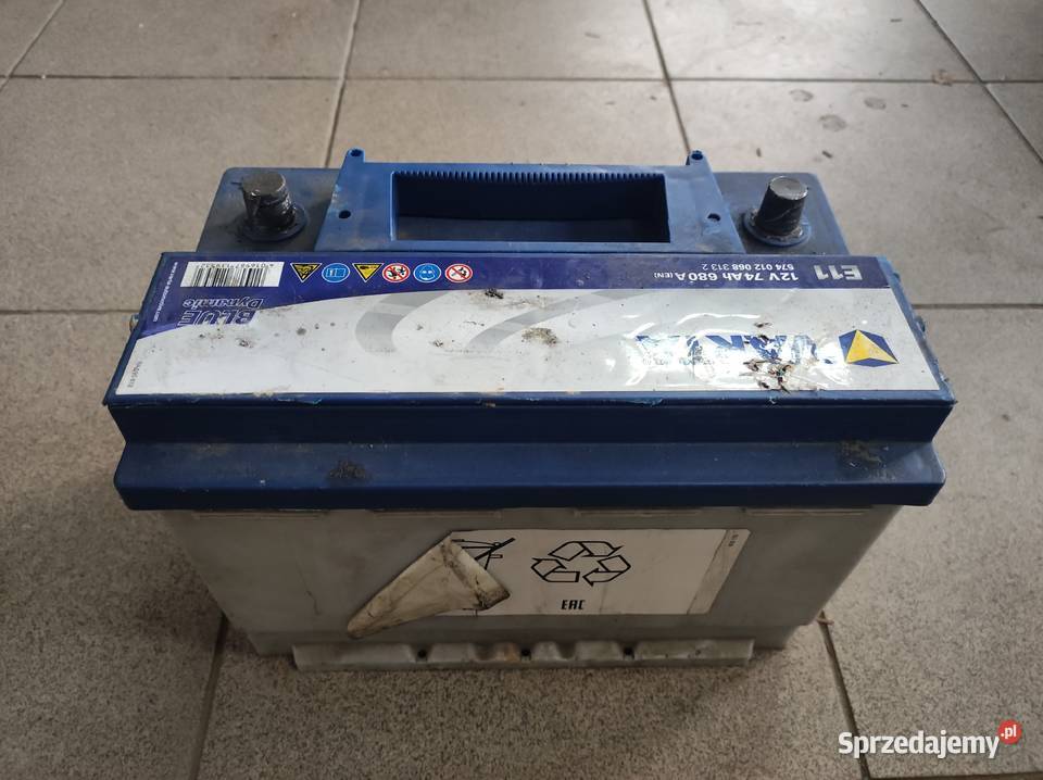 Akumulator samochodowy Varta 12v 74aH Nowy Sącz sprzedam