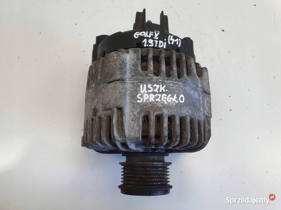 VW Golf V 19 TDI ALTERNATOR valeo 06F903023C osobowe Janów