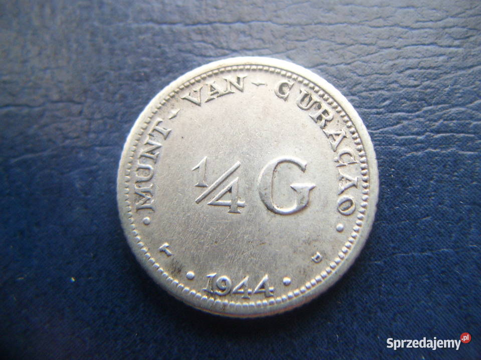 Stare monety 14 guldena 1944 Curacao srebro Lesko sprzedam