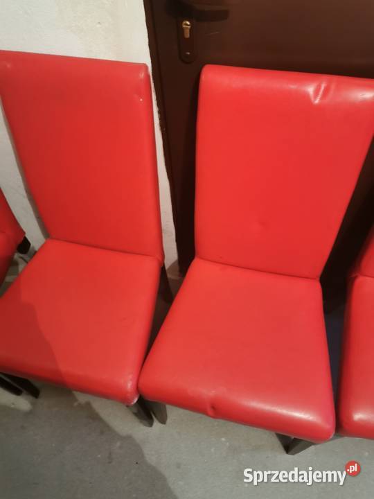 Krzesła z eko skóry 4 sztuki lubuskie Zielona Góra