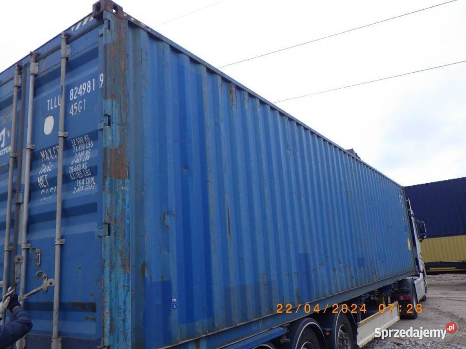 Kontener magazynowy 40HC używany 12 m Kielce sprzedam