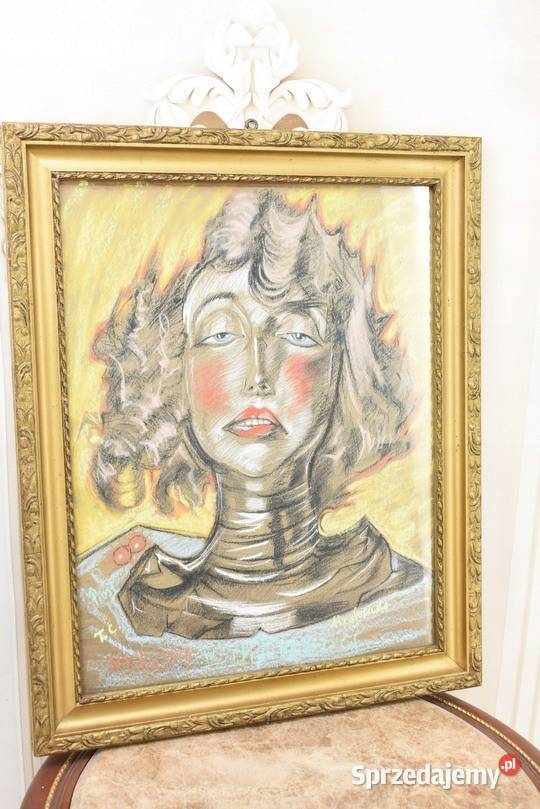 Ignacy Witkiewicz Witkacy 19 Pastel Stary Obraz Obrazki i obrazy małopolskie Kraków