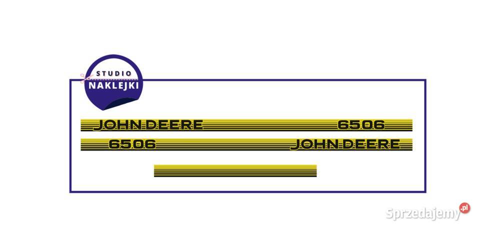 Naklejki John Deere 6506 Traktor Ciągnik Łagów