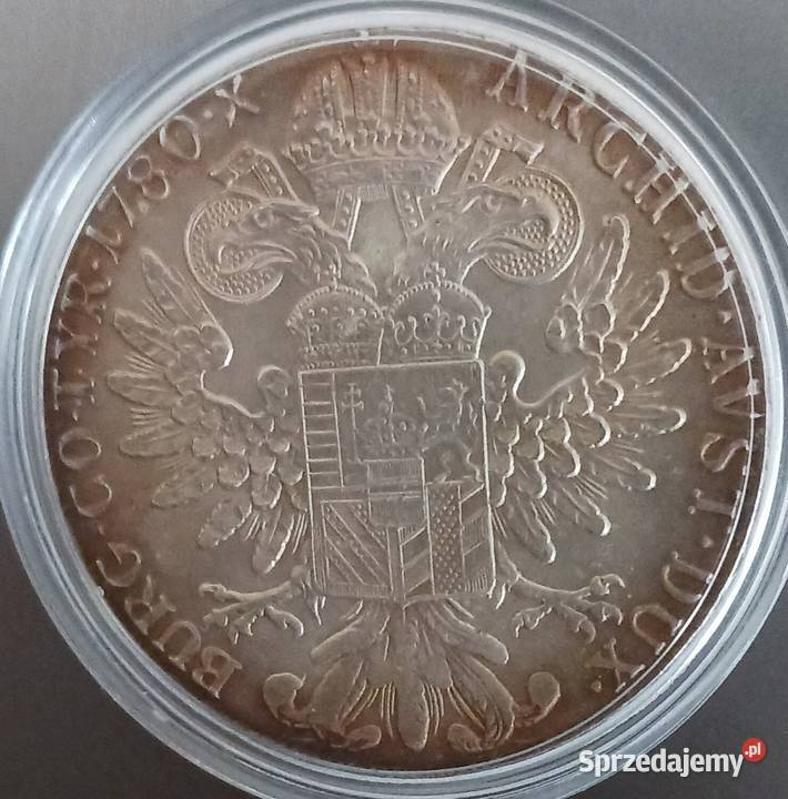 1 Talar Austria 1780 Maria Teresa nowe bicie Antyki, Sztuka, Kolekcje Konin