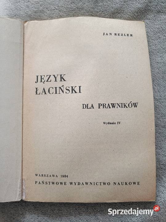 Język Łaciński Prawników JRezler Pozostałe