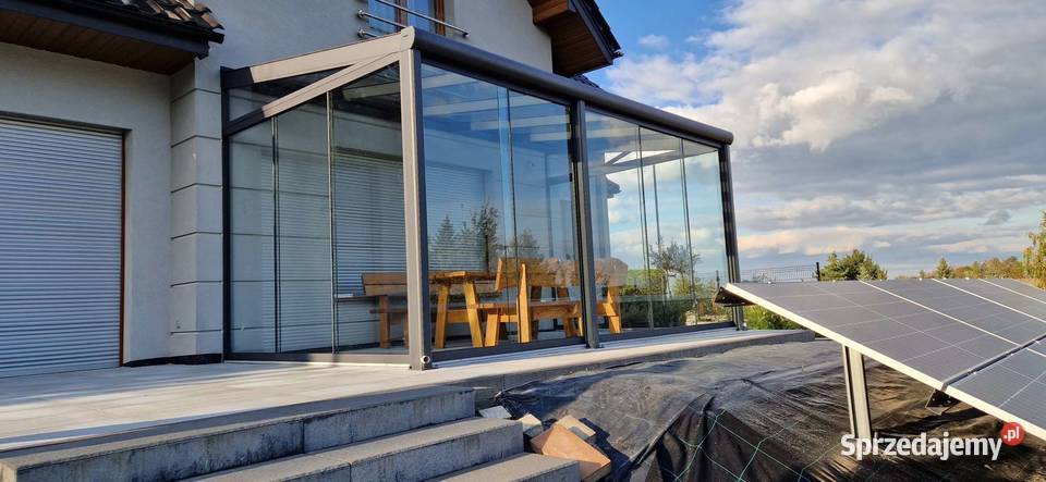 Ogród zimowy szklane zadaszenie tarasu Gorzów Wielkopolski