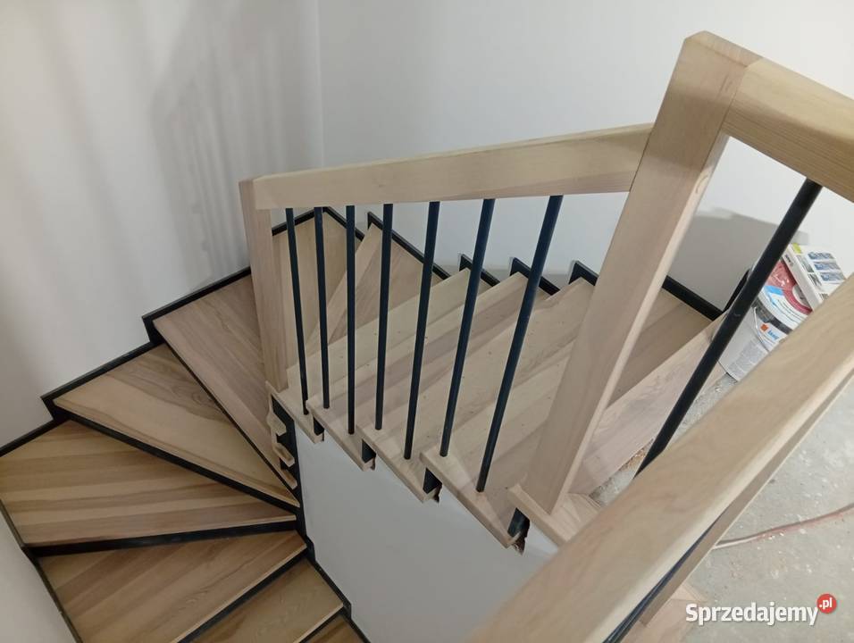 Schody drewniane konstrukcje metalowe śląskie Chorzów