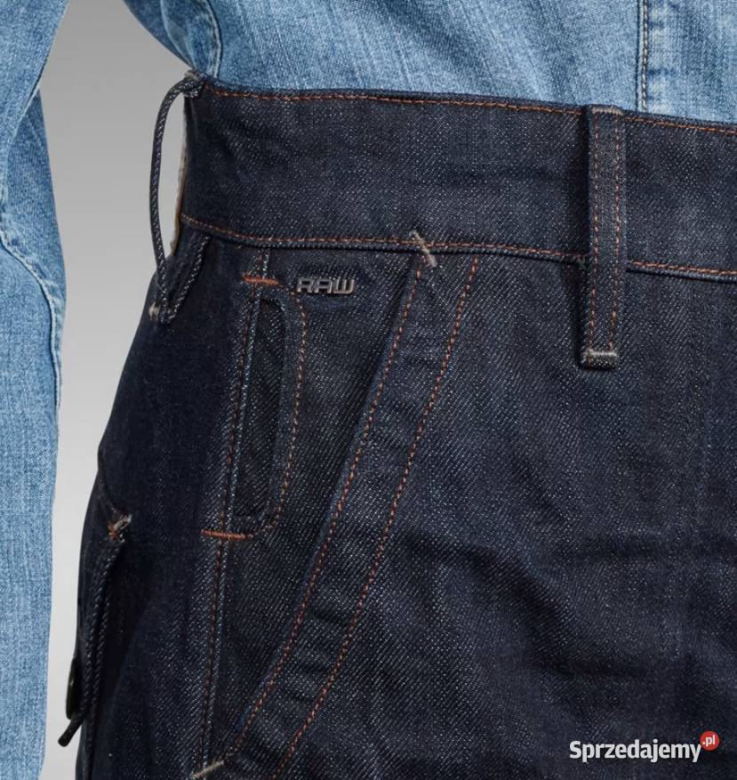 GSTAR RAW SPODNIE JEANSOWE Z SZEROKĄ NOGAWKĄ W27 Spodnie wielkopolskie Kalisz